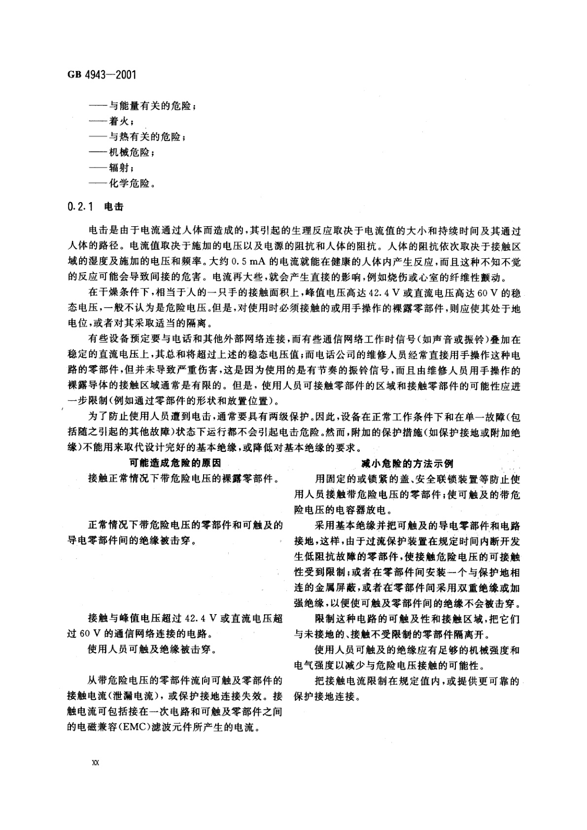 GB 4943-2001 信息技术设备的安全