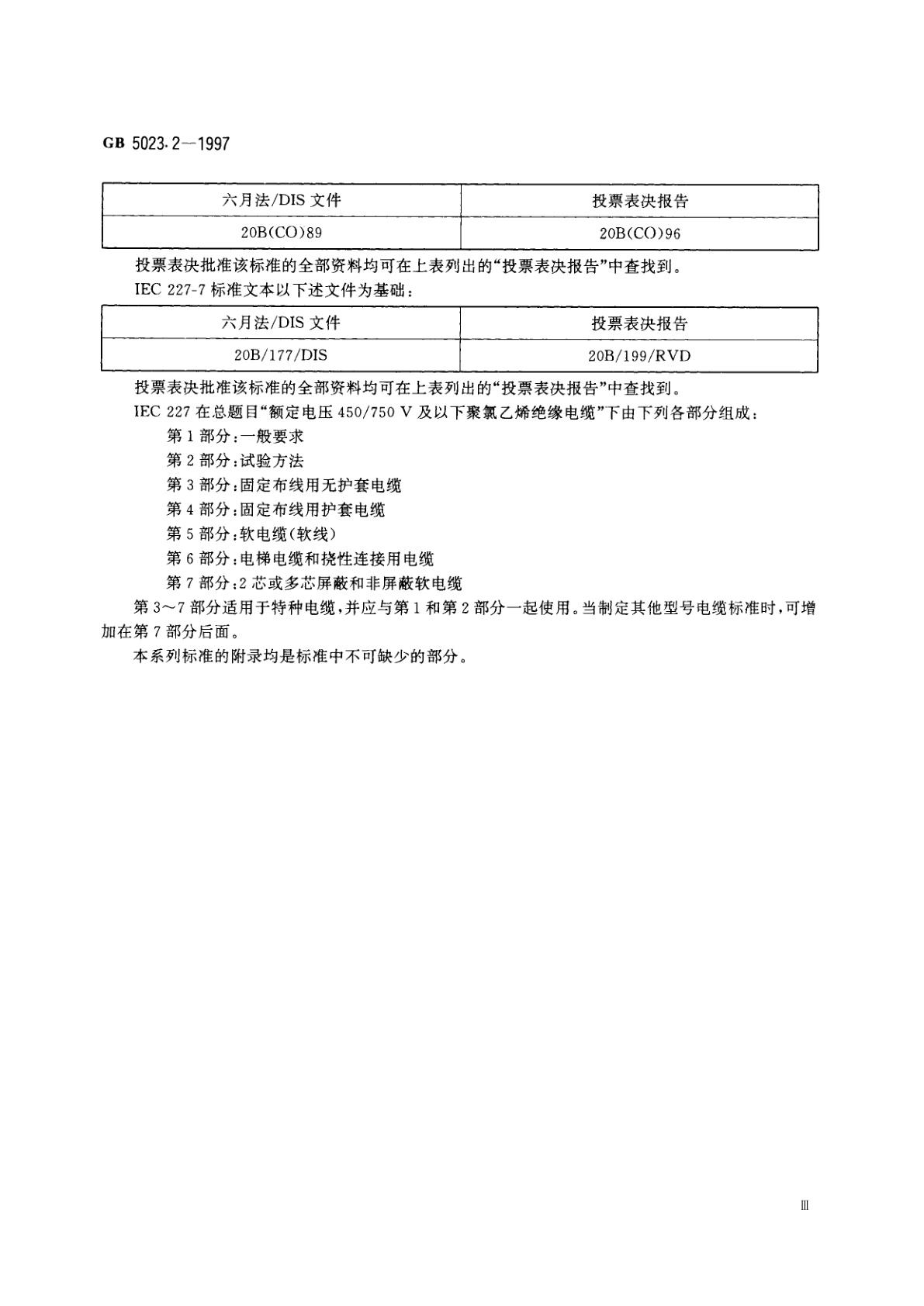 GB 5023.2-1997 额定电压450/750V　及以下聚氯乙烯绝缘电缆　第2部分：试验方法