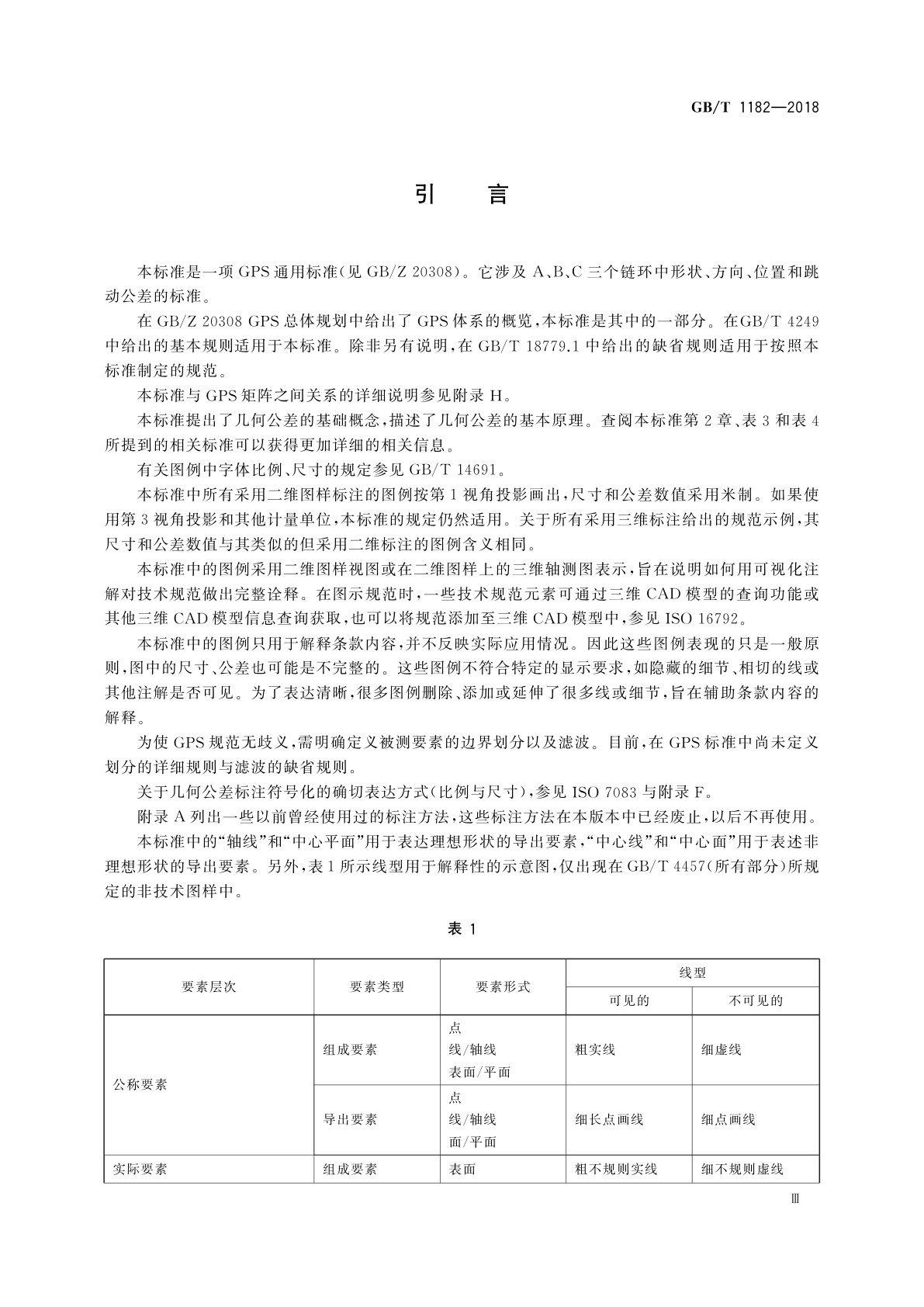 GB/T 1182-2018 产品几何技术规范(GPS)　几何公差　形状、方向、位置和跳动公差标注