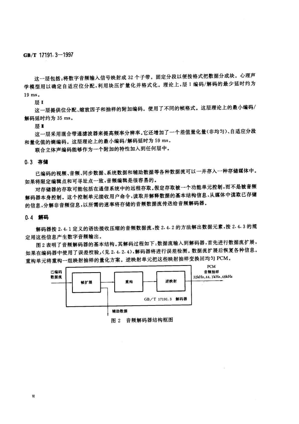 GB/T 17191.3-1997 信息技术　具有1.5Mbit/s数据传输率的数字存储媒体运动图像及其伴音的编码　第3部分：音频