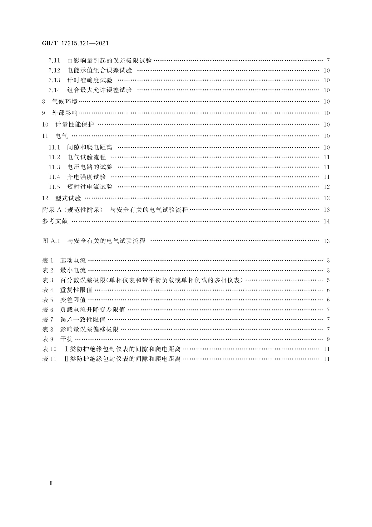 GB/T 17215.321-2021 电测量设备(交流)　特殊要求　第21部分：静止式有功电能表(A级、B级、C级、D级和E级)