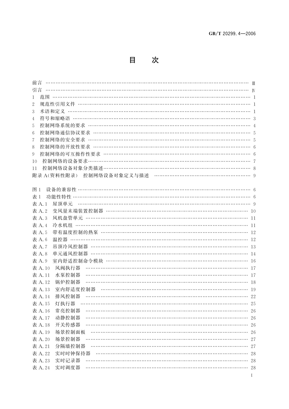 GB/T 20299.4-2006 建筑及居住区数字化技术应用　第4部分：控制网络通信协议应用要求