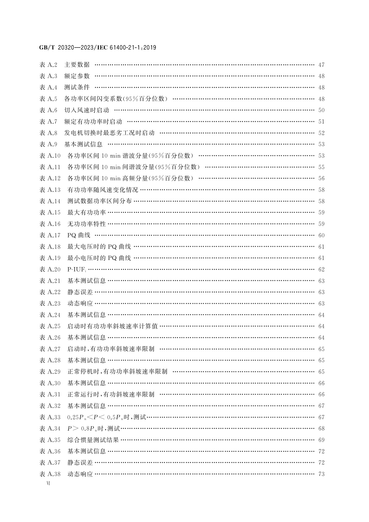 GB/T 20320-2023 风能发电系统　风力发电机组电气特性测量和评估方法