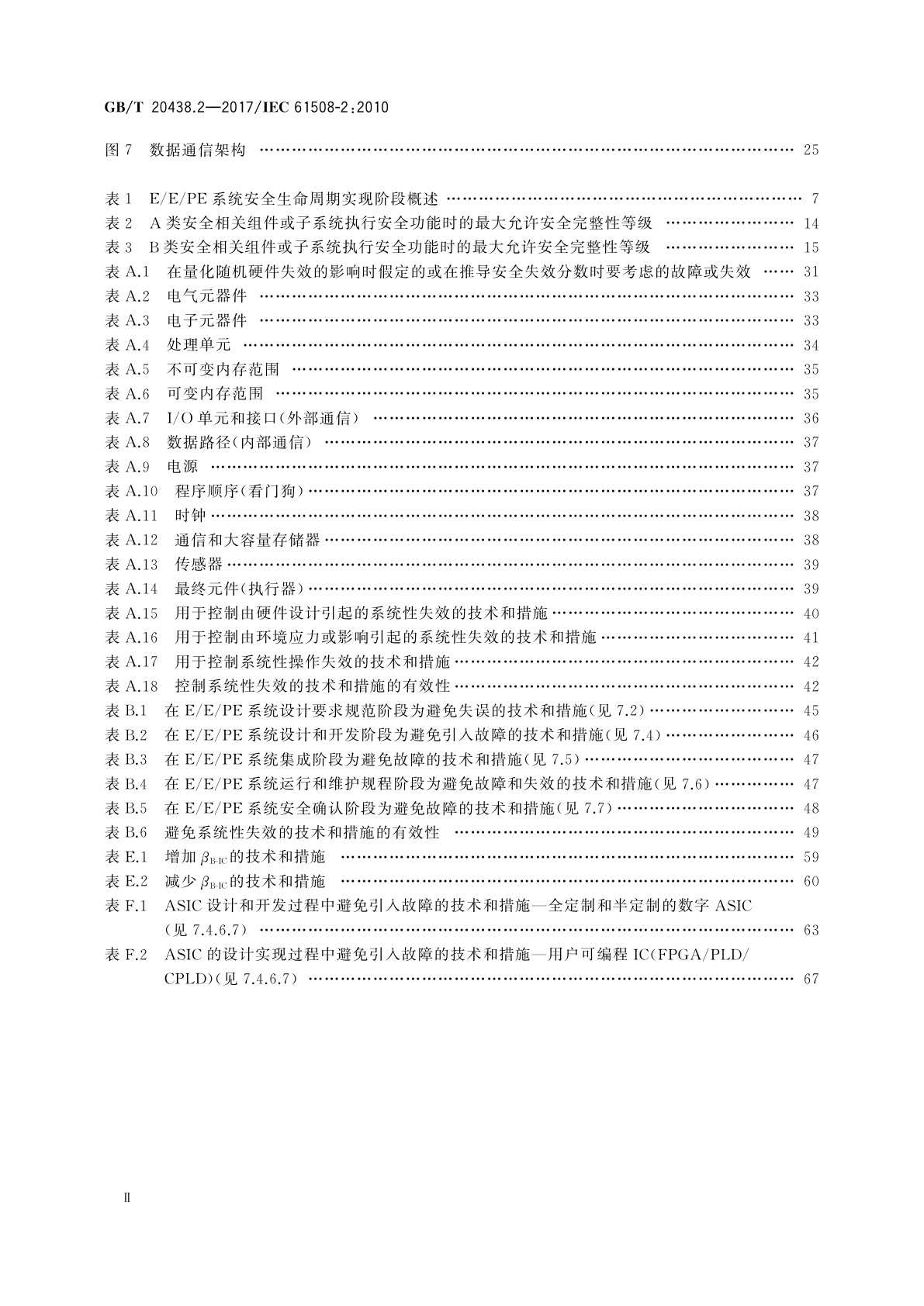 GB/T 20438.2-2017 电气/电子/可编程电子安全相关系统的功能安全　第2部分：电气/电子/可编程电子安全相关系统的要求