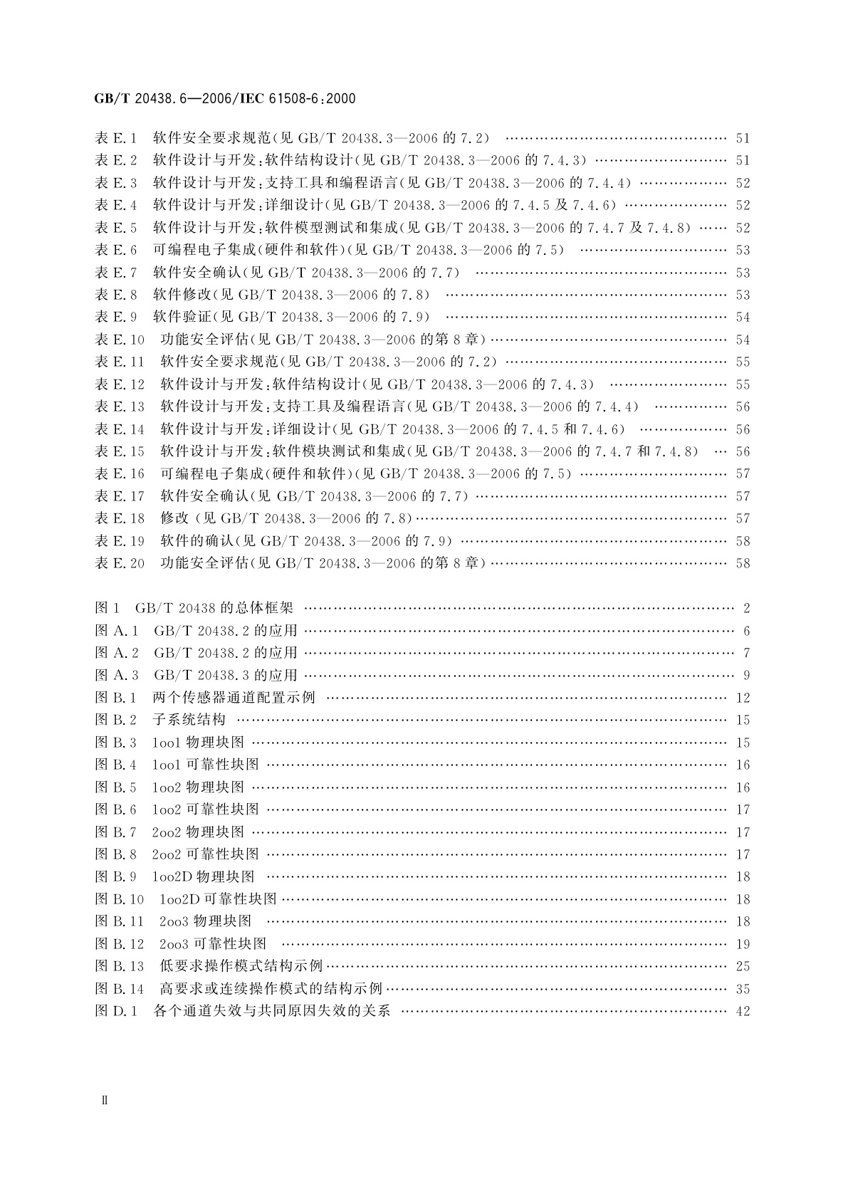 GB/T 20438.6-2006 电气/电子/可编程电子安全相关系统的功能安全　第6部分：GB/T　20438.2和GB/T　20438.3的应用指南
