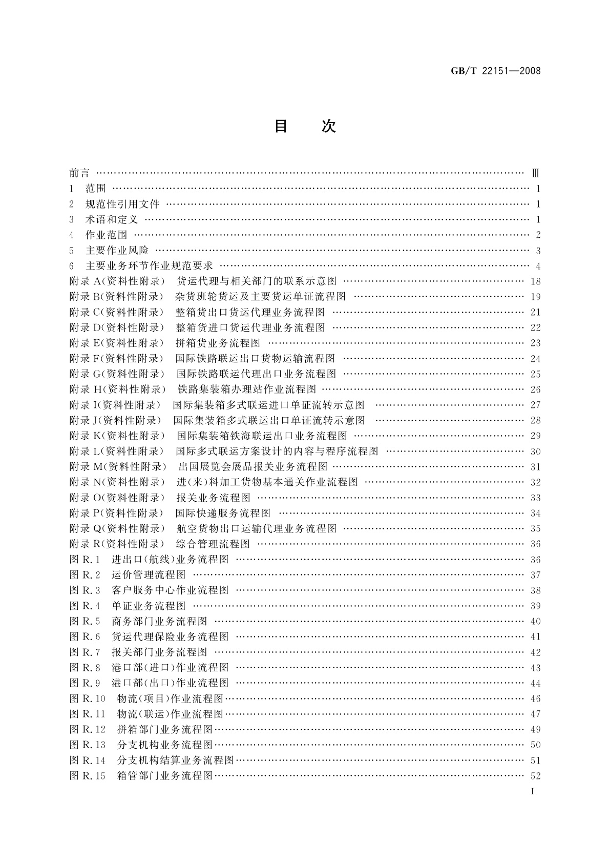 GB/T 22151-2008 国际货运代理作业规范