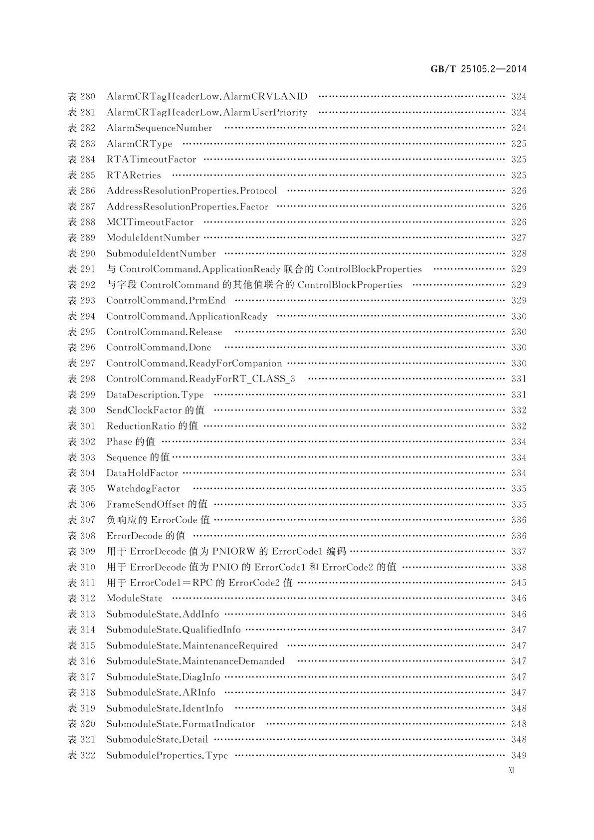 GB/T 25105.2-2014 工业通信网络　现场总线规范　类型10：PROFINET IO规范　第2部分：应用层协议规范