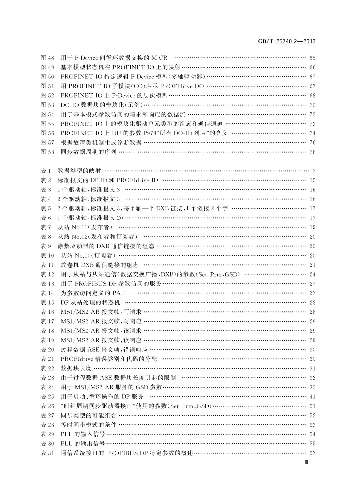 GB/T 25740.2-2013 PROFIBUS & PROFINET技术行规PROFIdrive　第2部分：行规到网络技术的映射