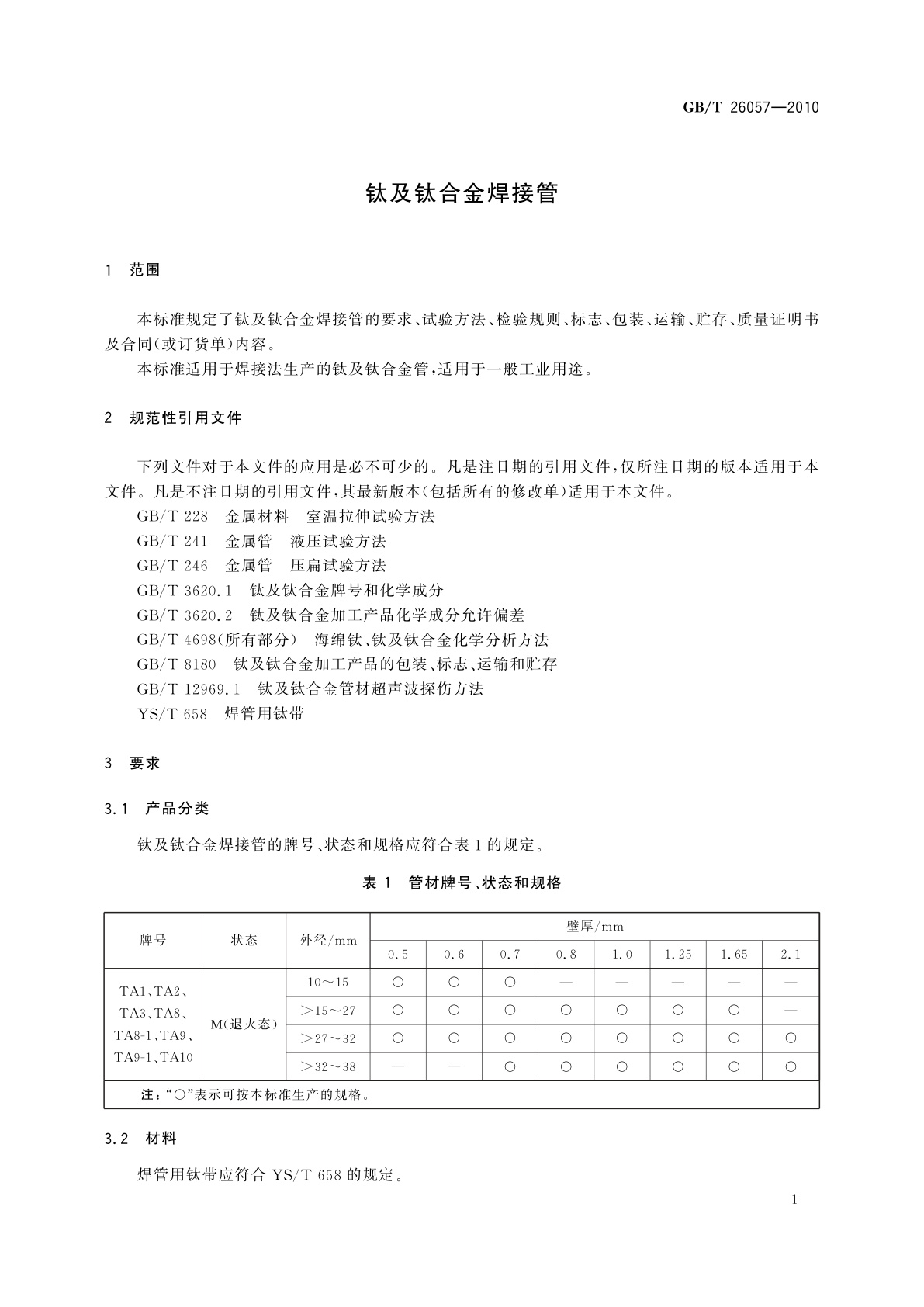 GB/T 26057-2010 钛及钛合金焊接管