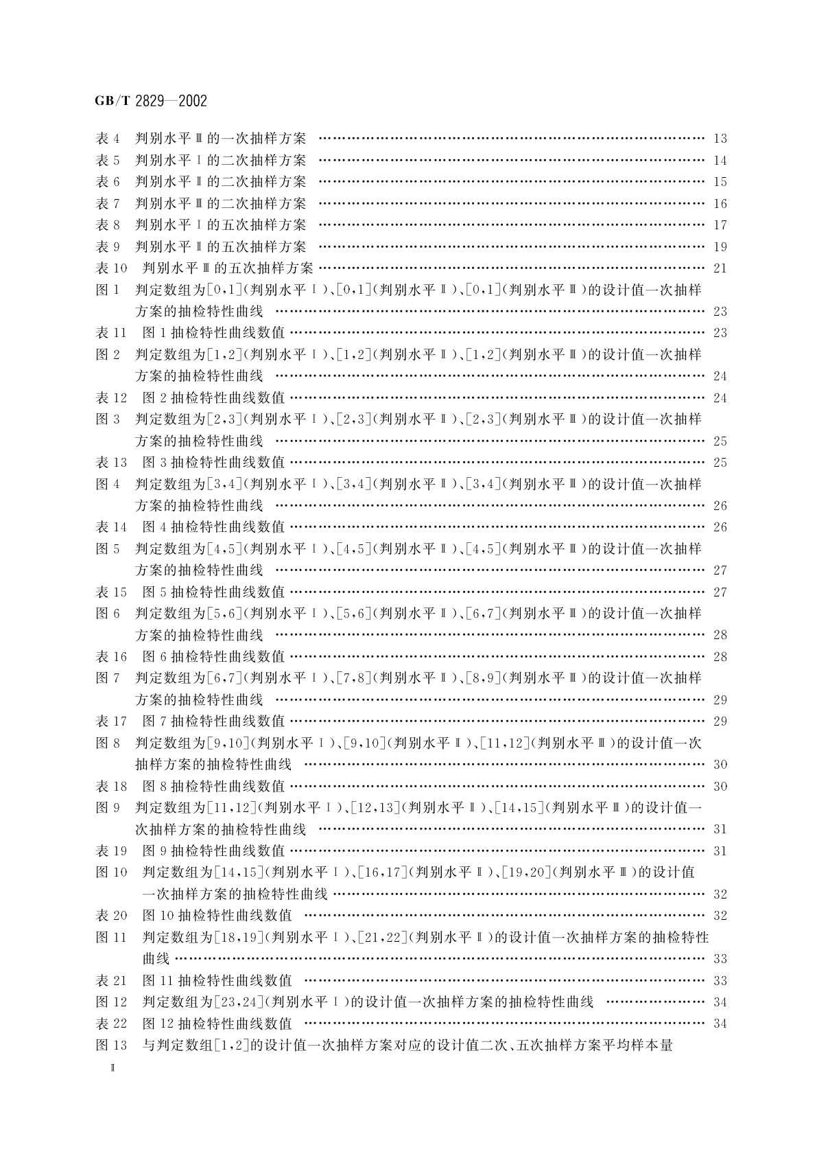 GB/T 2829-2002 周期检验计数抽样程序及表(适用于对过程稳定性的检验)