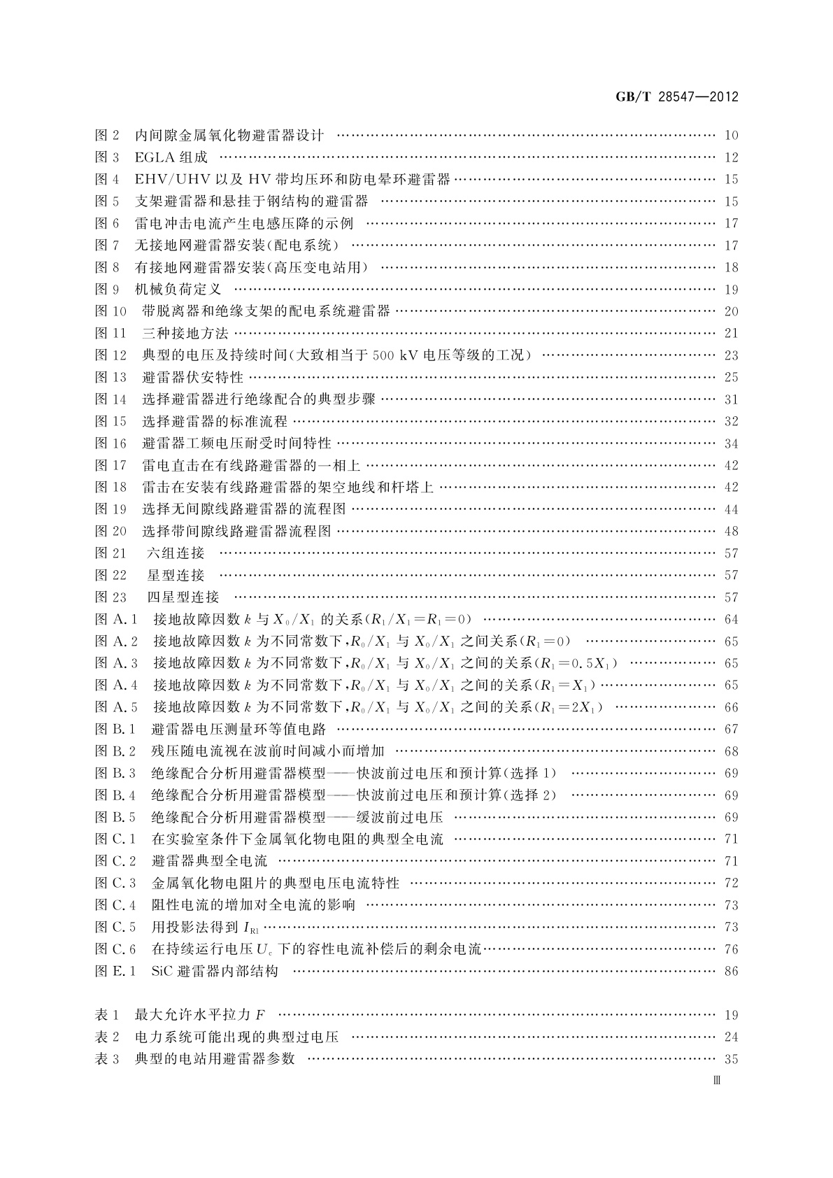 GB/T 28547-2012 交流金属氧化物避雷器选择和使用导则