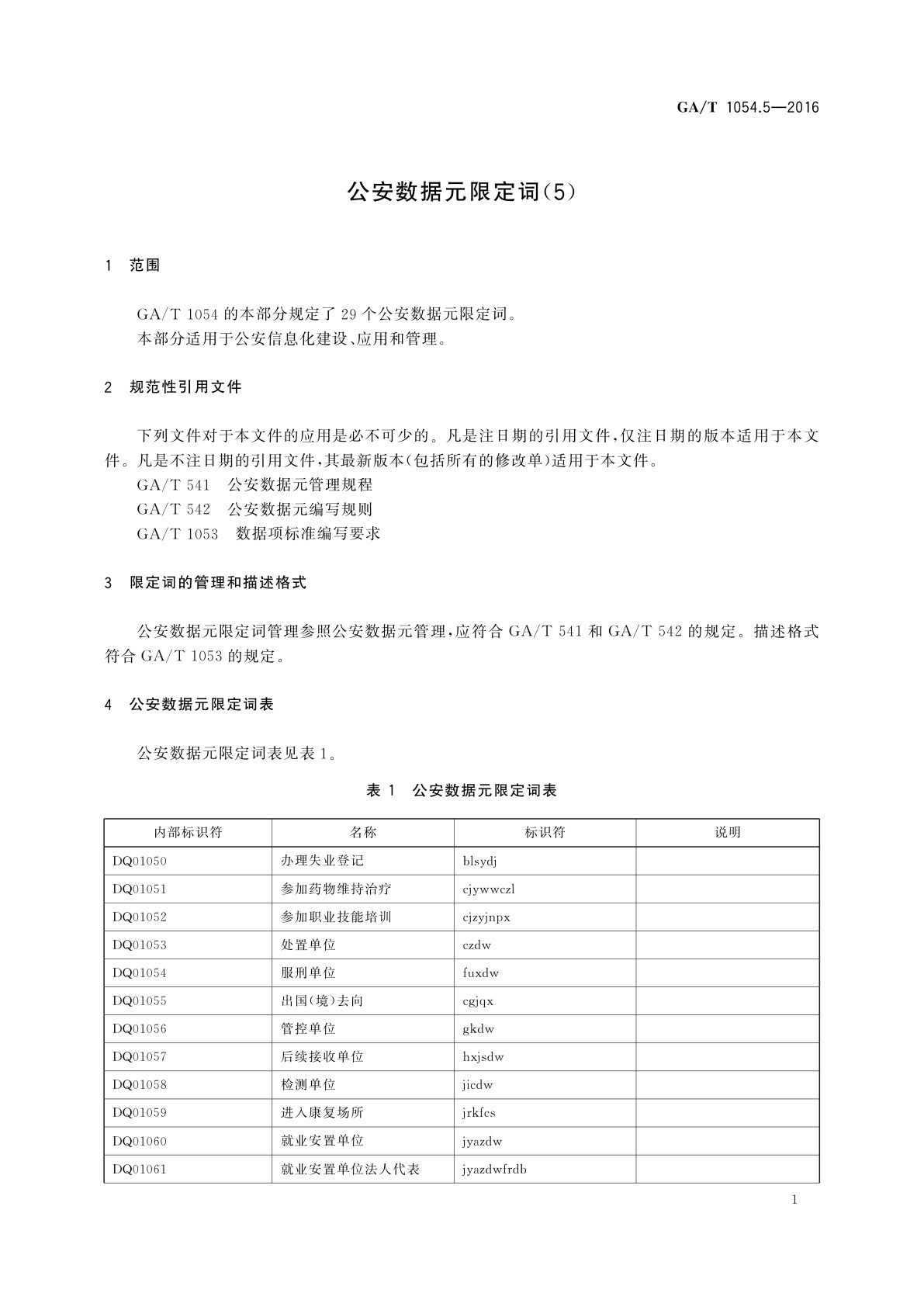 GA/T 1054.5-2016 公安数据元限定词(5)
