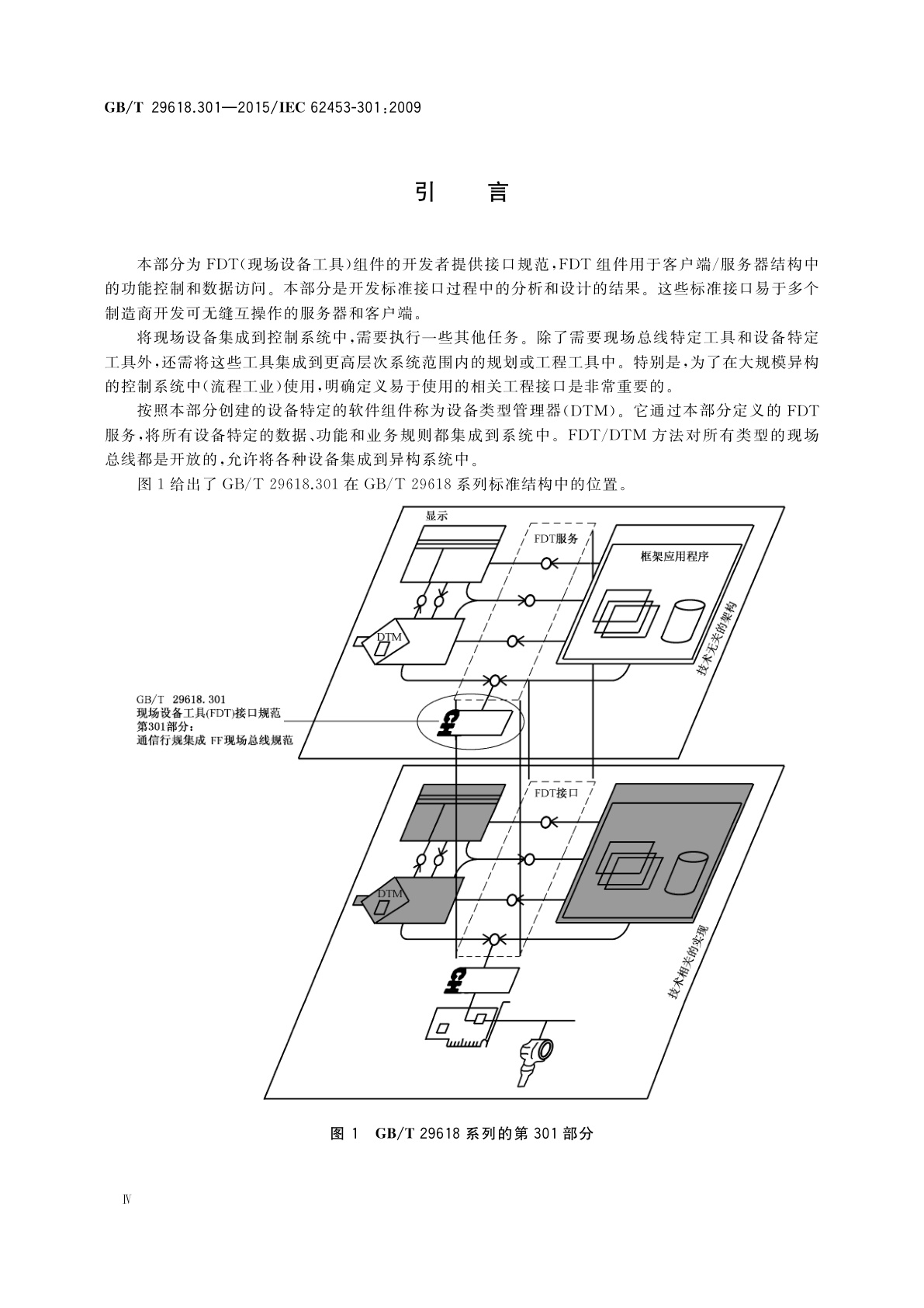 GB/T 29618.301-2015 现场设备工具(FDT)接口规范　第301部分：通信行规集成　FF现场总线规范