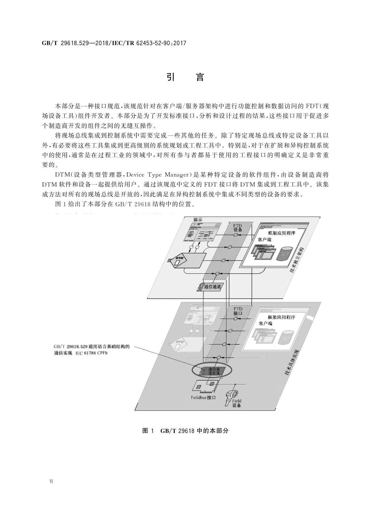 GB/T 29618.529-2018 现场设备工具(FDT)接口规范　第529部分：通用语言基础结构的通信实现　IEC 61784 CPF 9