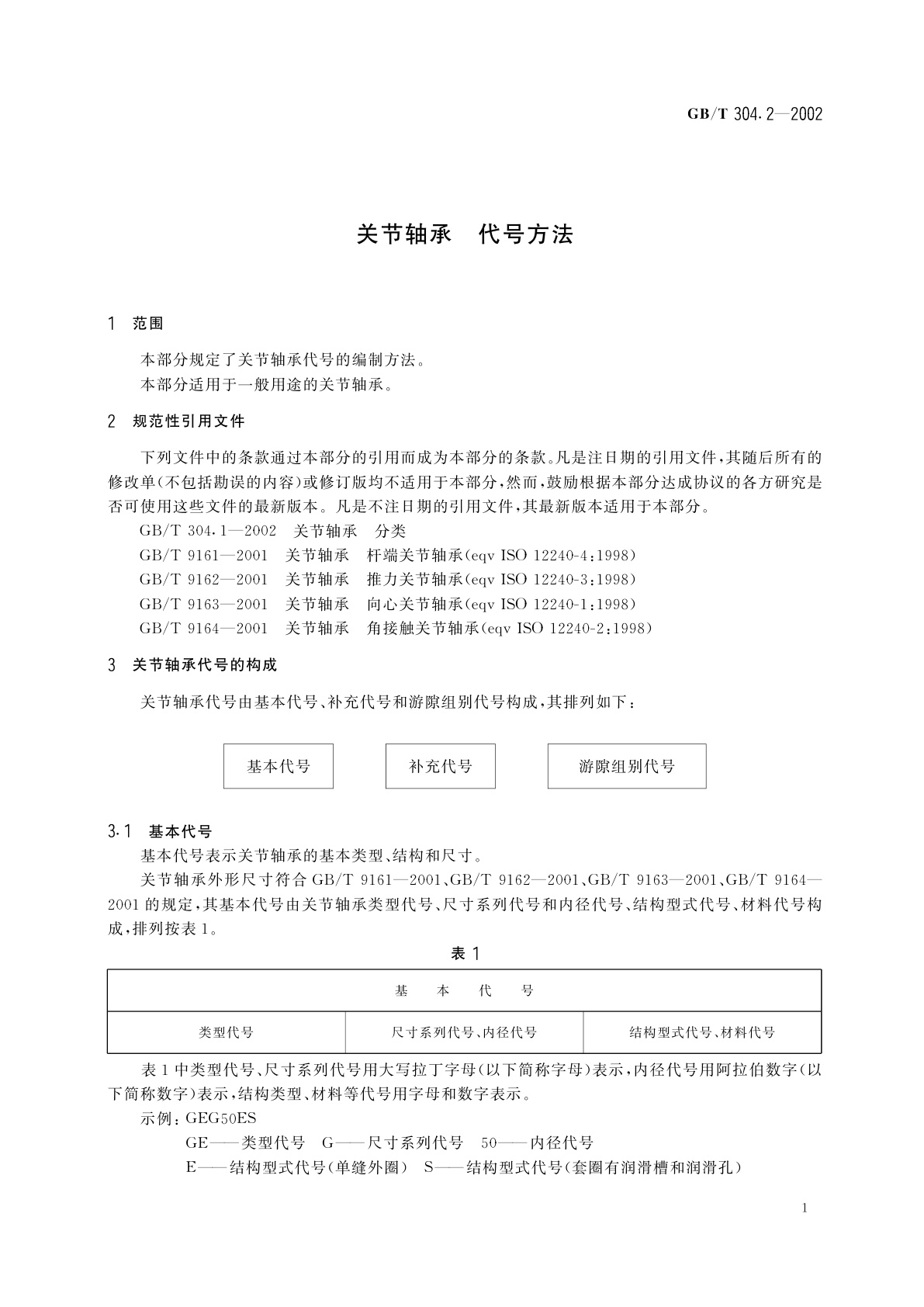 GB/T 304.2-2002 关节轴承　代号方法