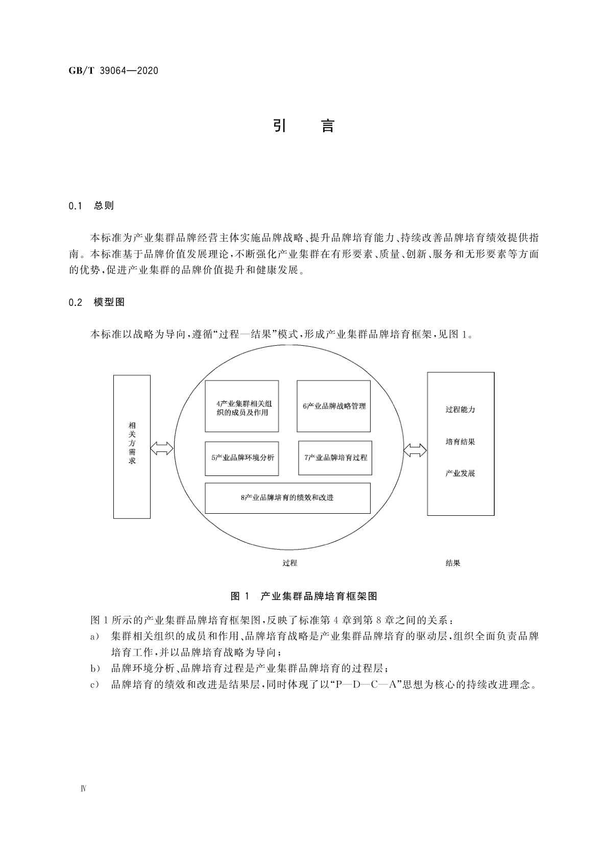 GB/T 39064-2020 品牌培育指南　产业集群