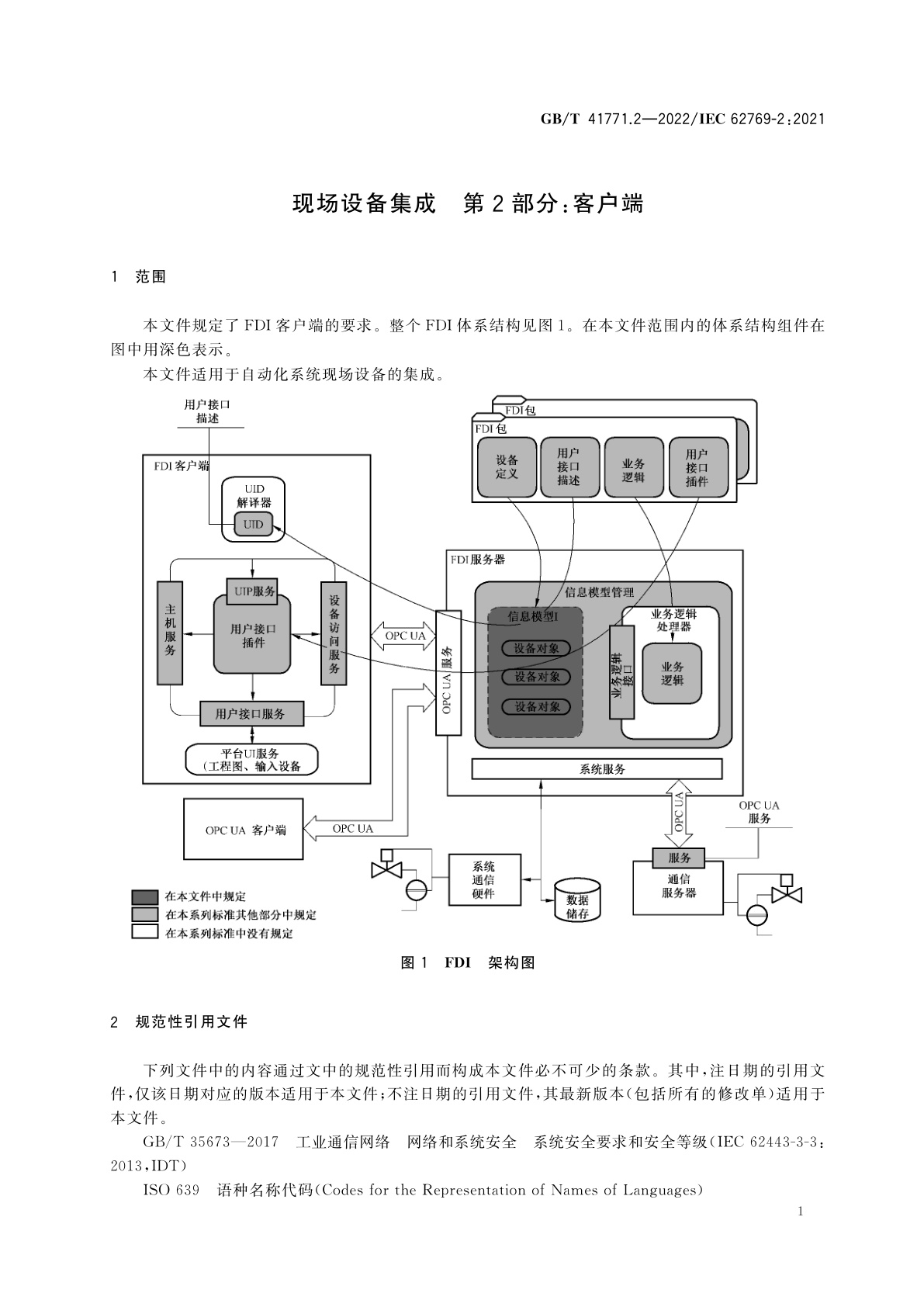 GB/T 41771.2-2022 现场设备集成　第2部分：客户端