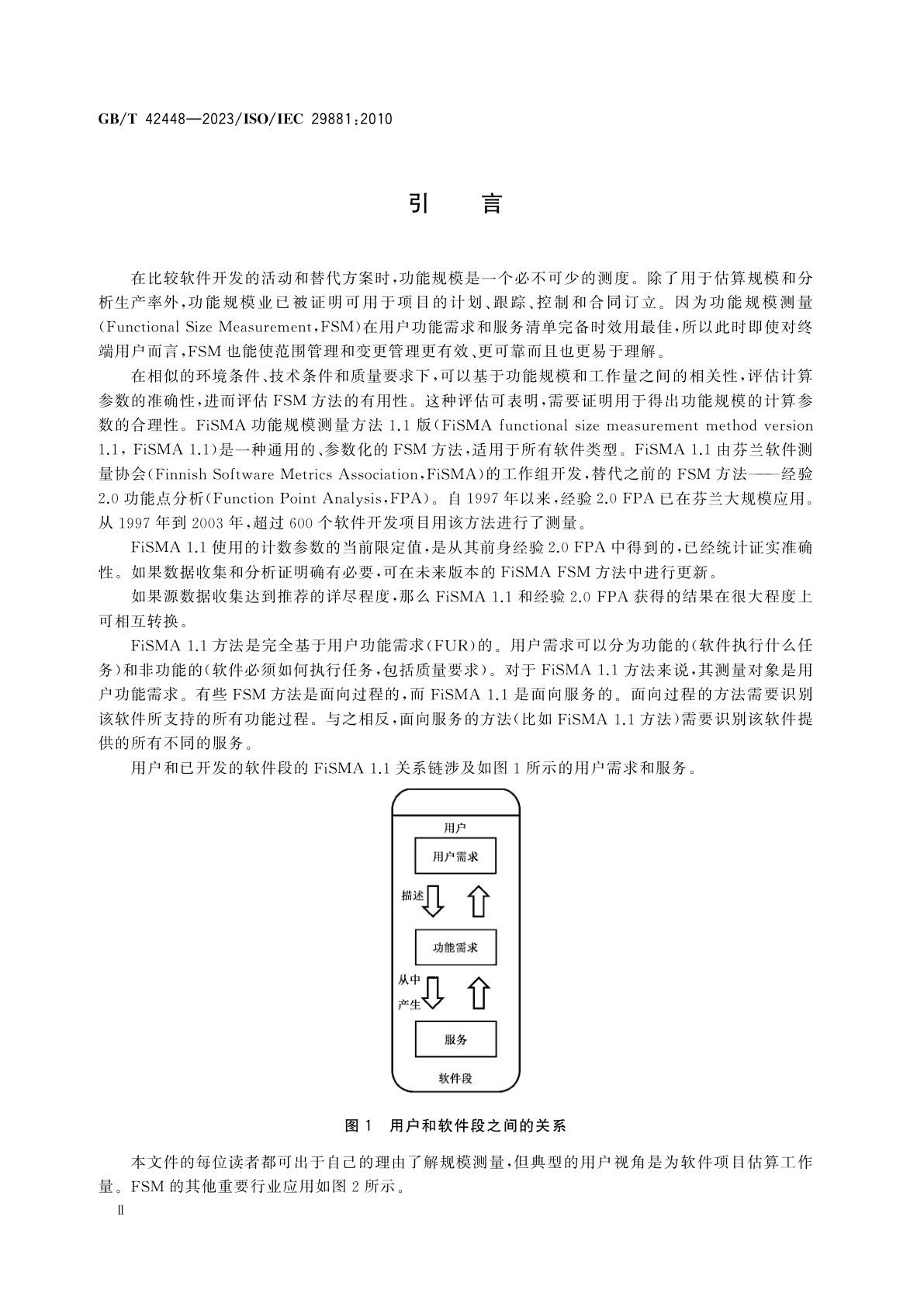 GB/T 42448-2023 系统与软件工程　功能规模测量　FiSMA1.1方法