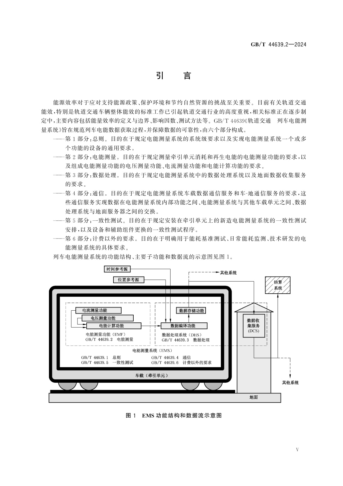 GB/T 44639.2-2024 轨道交通　列车电能测量系统　第2部分：电能测量