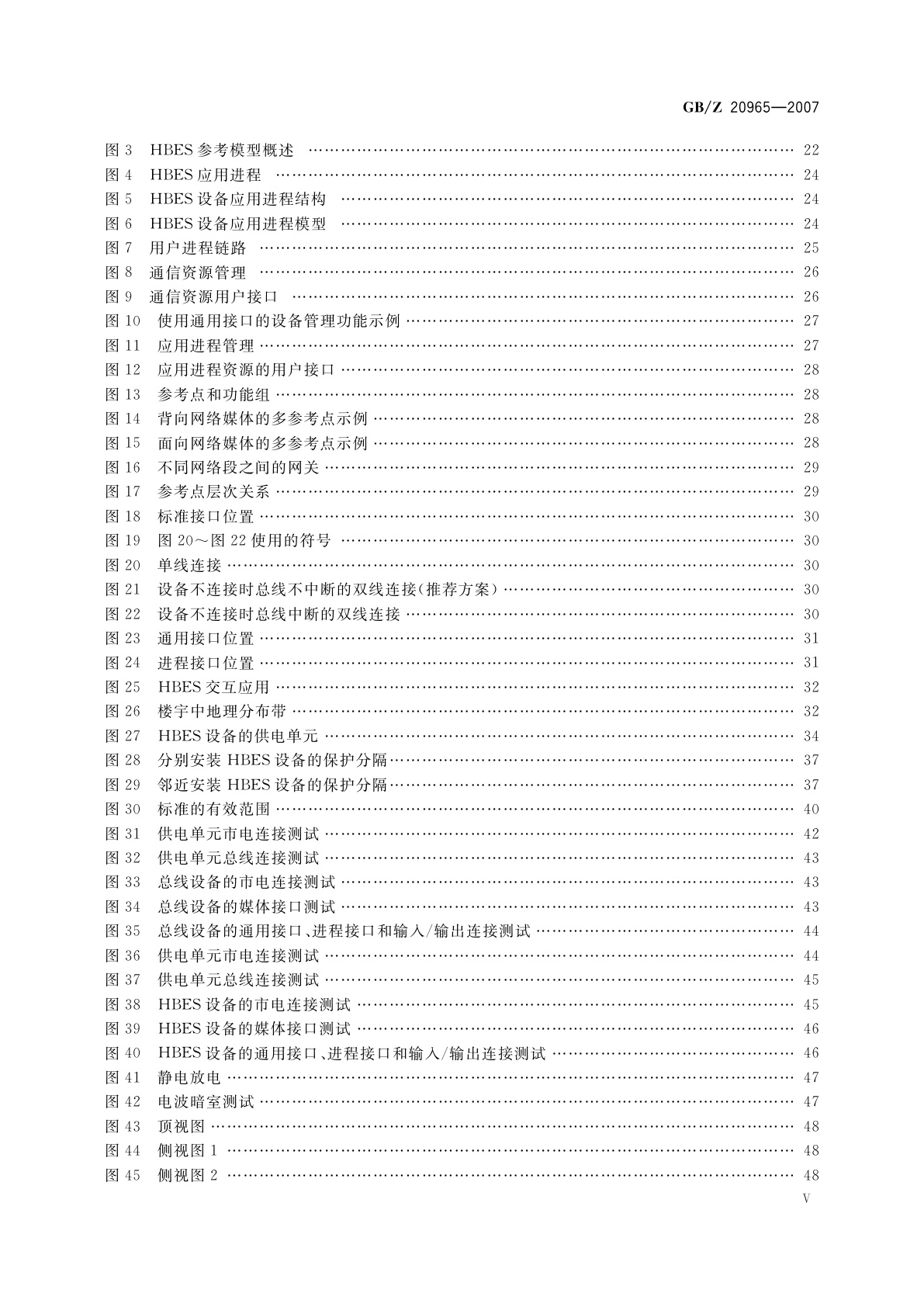 GB/Z 20965-2007 控制网络HBES技术规范　住宅和楼宇控制系统