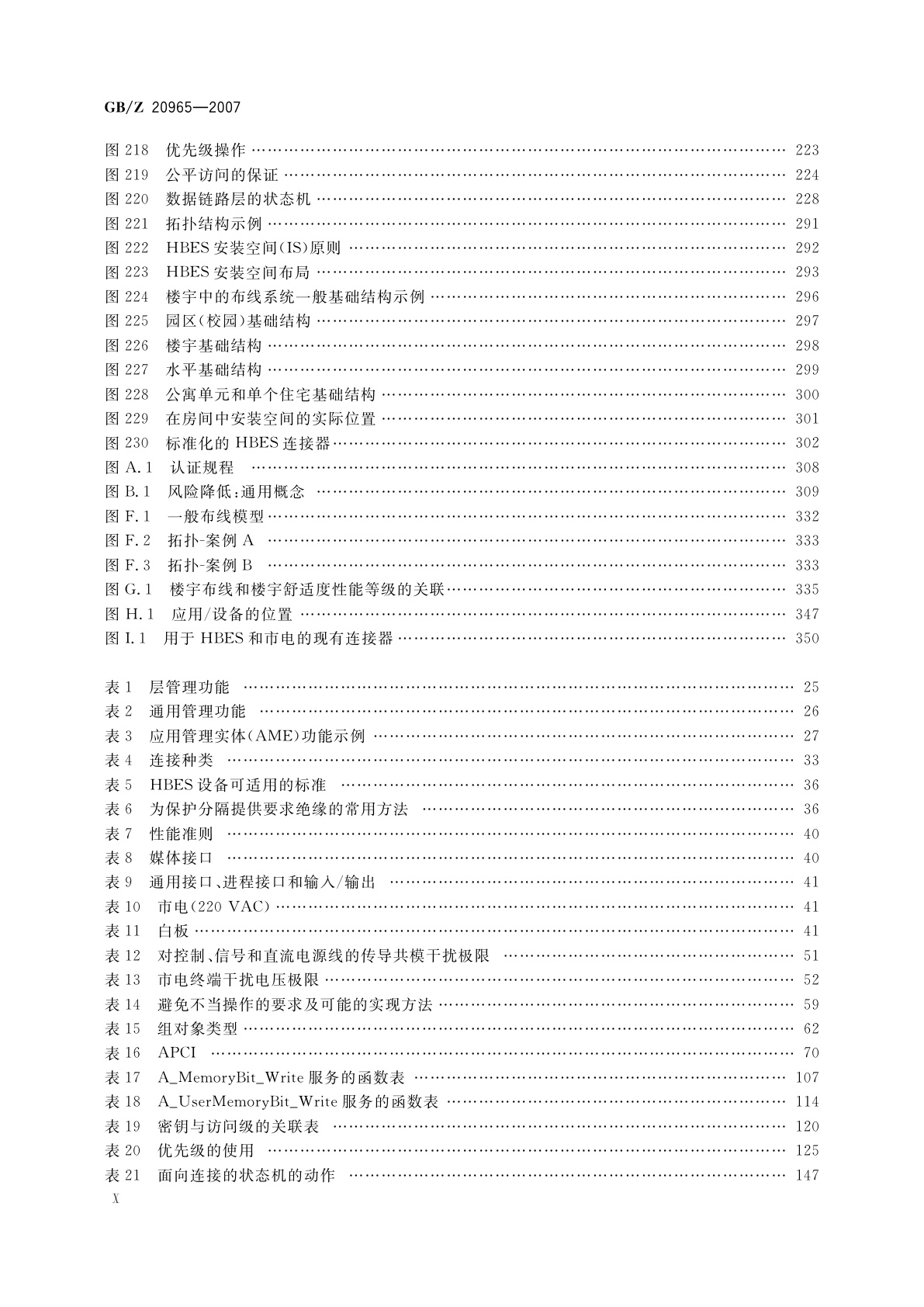 GB/Z 20965-2007 控制网络HBES技术规范　住宅和楼宇控制系统
