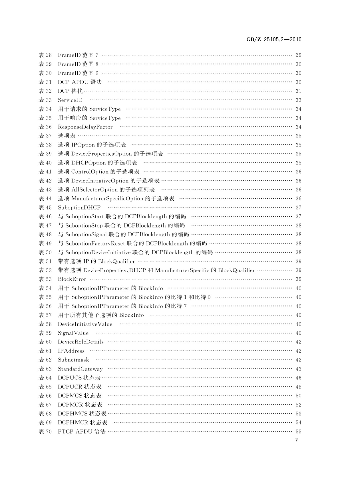 GB/Z 25105.2-2010 工业通信网络　现场总线规范　类型10：PROFINET IO规范　第2部分：应用层协议规范