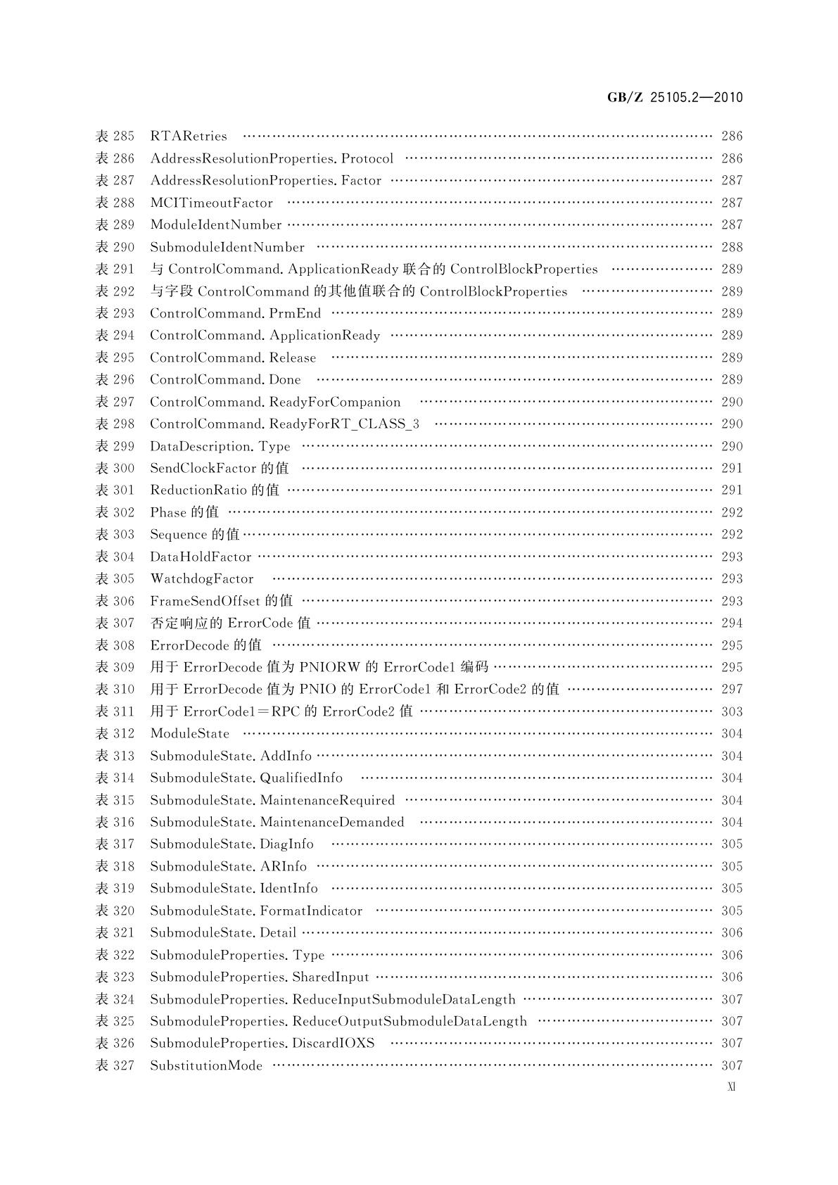 GB/Z 25105.2-2010 工业通信网络　现场总线规范　类型10：PROFINET IO规范　第2部分：应用层协议规范