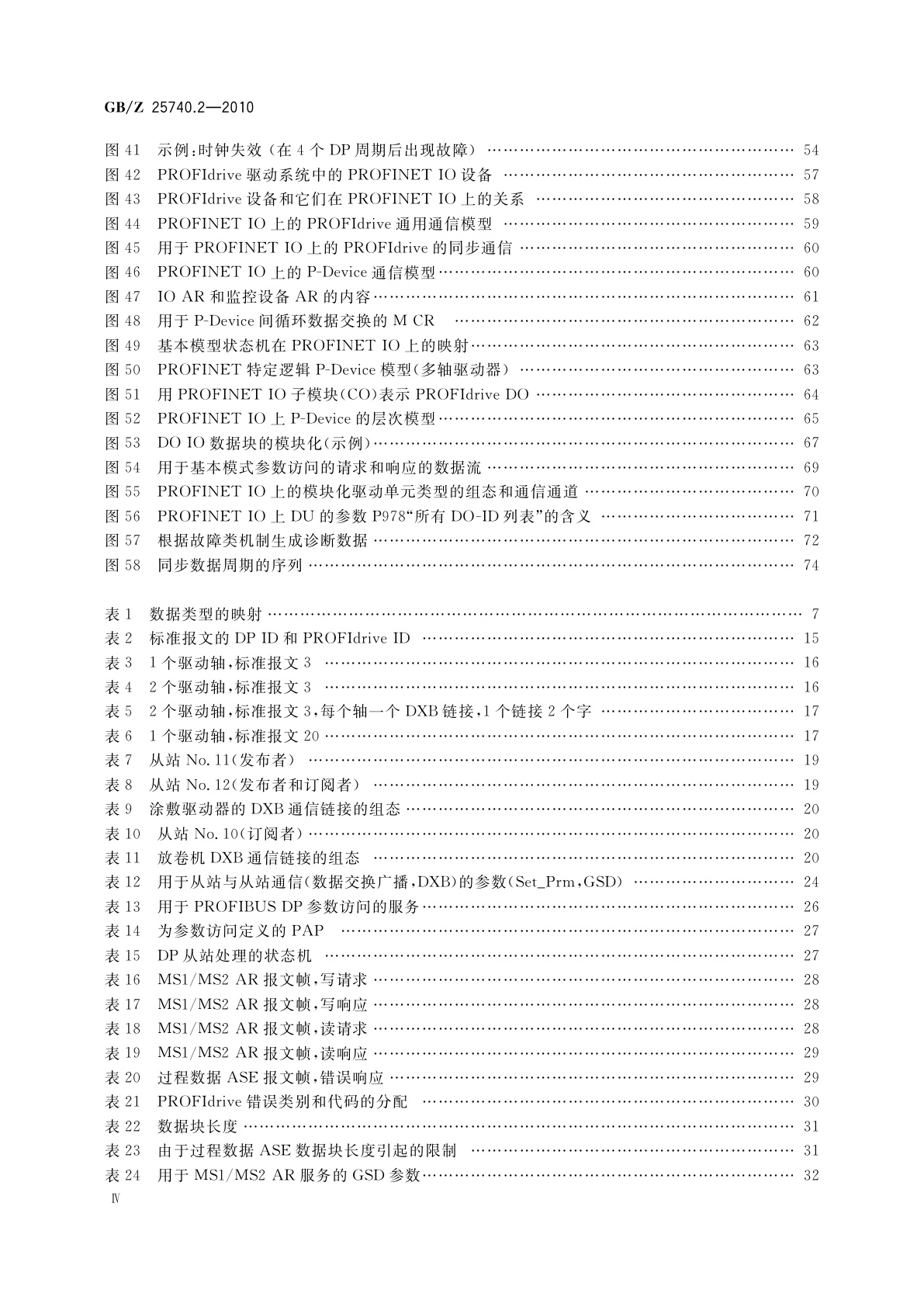 GB/Z 25740.2-2010 PROFIBUS & PROFINET技术行规 PROFIdrive　第2部分：行规到网络技术的映射