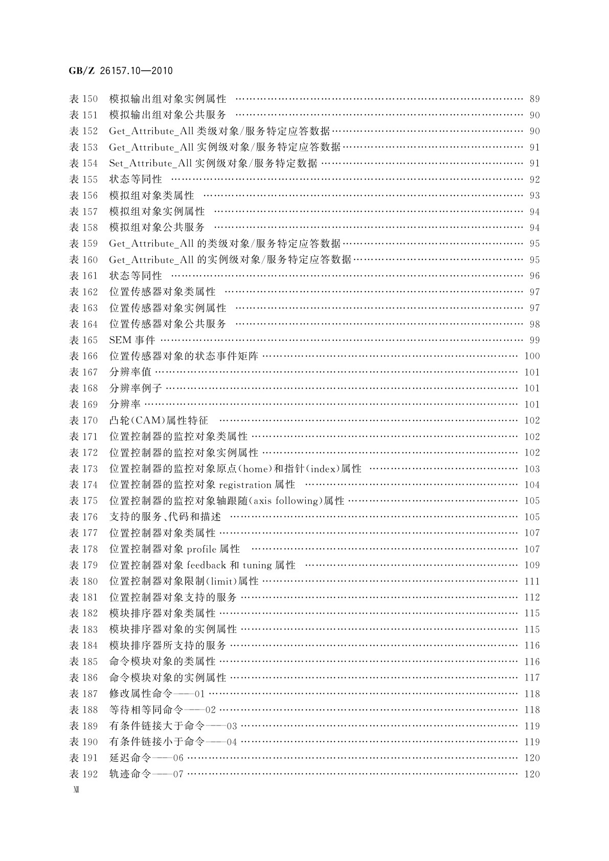 GB/Z 26157.10-2010 测量和控制数字数据通信　工业控制系统用现场总线　类型2：ControlNet和EtherNet/IP规范　第10部分：对象库
