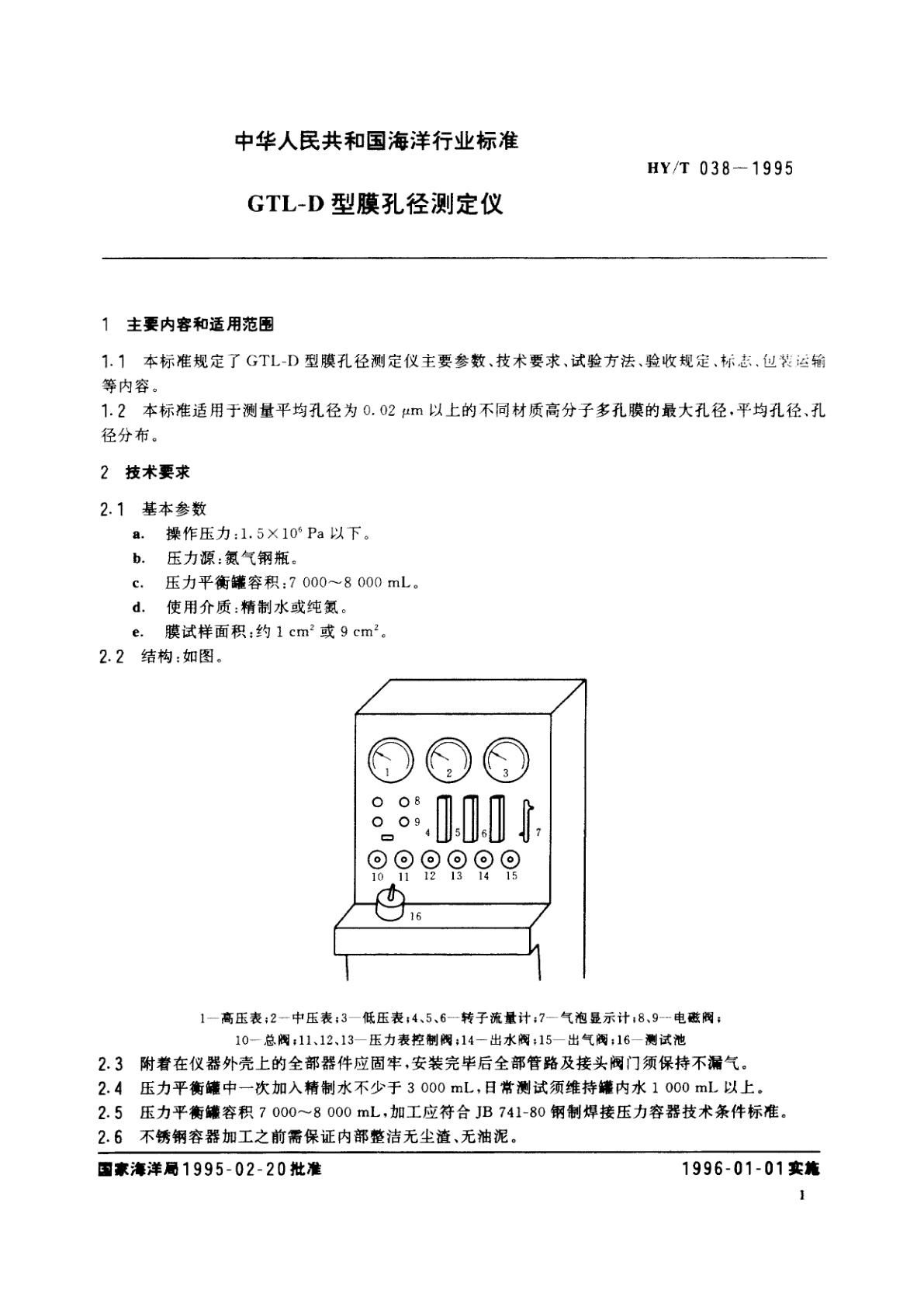 HY/T 038-1995 GTL-D型膜孔径测定仪