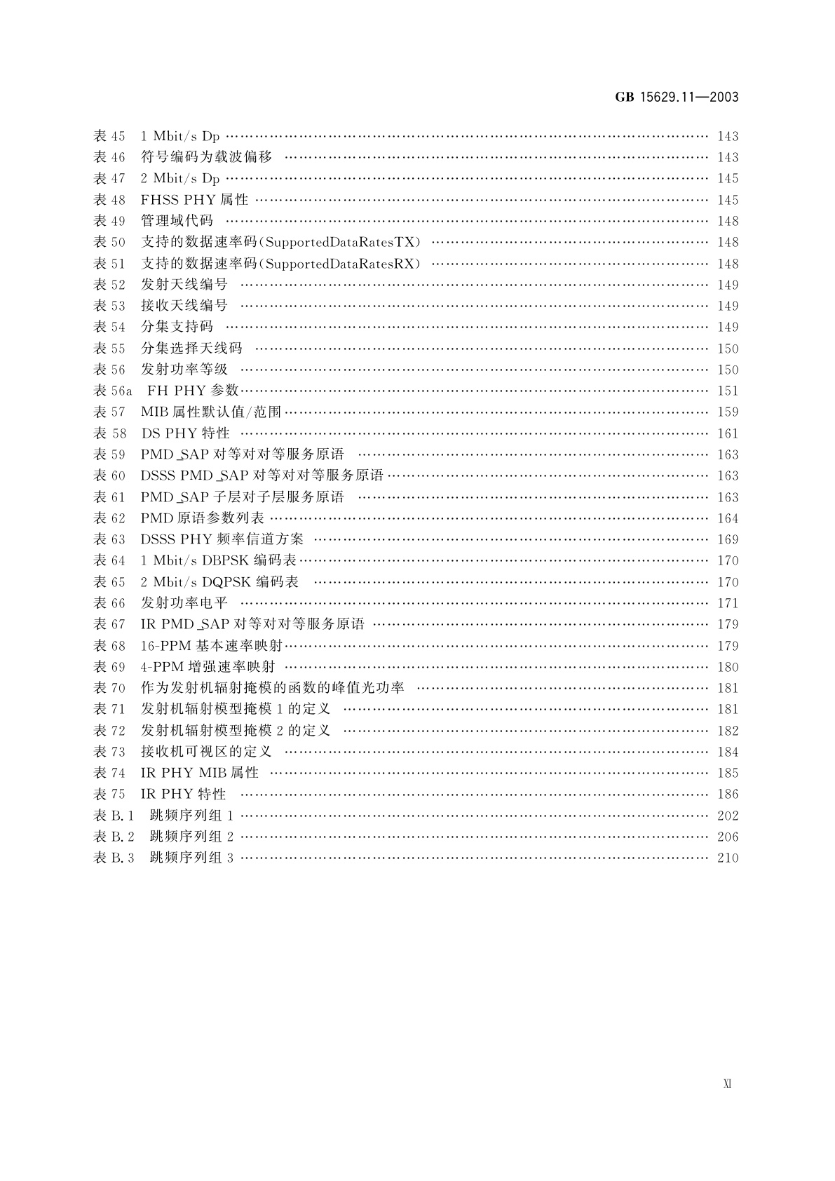 GB 15629.11-2003 信息技术　系统间远程通信和信息交换局域网和城域网　特定要求　第11部分：无线局域网媒体访问控制和物理层规范