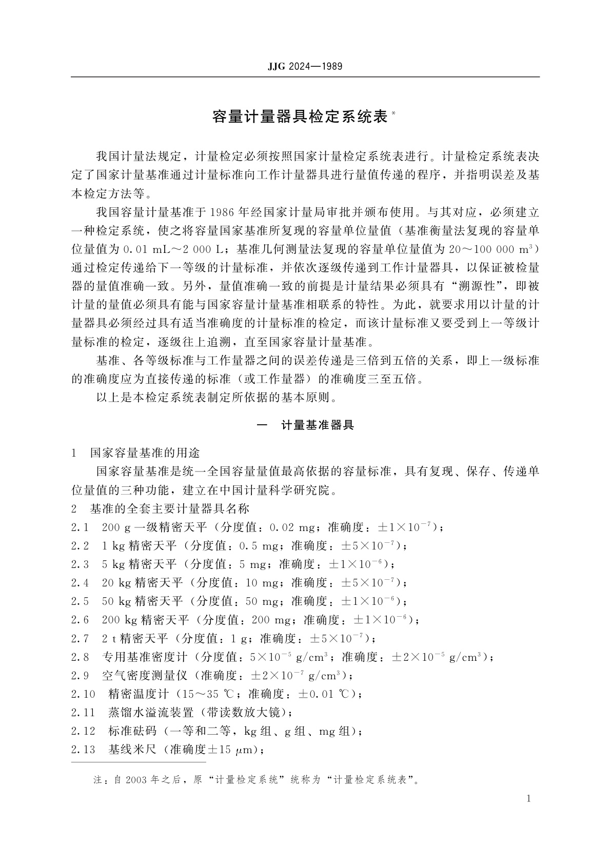 JJG 2024-1989 容量计量器具