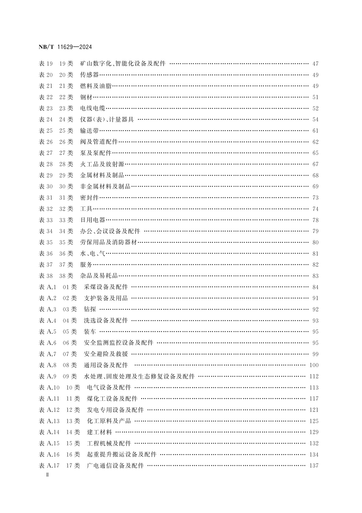 NB/T 11629-2024 煤炭行业物资分类与编码规范